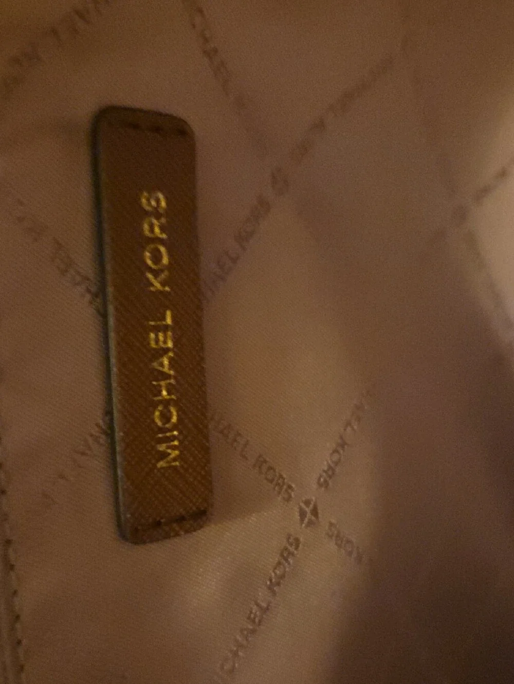 Michael Kors Brown and Tan Jet Set Travel Handbag